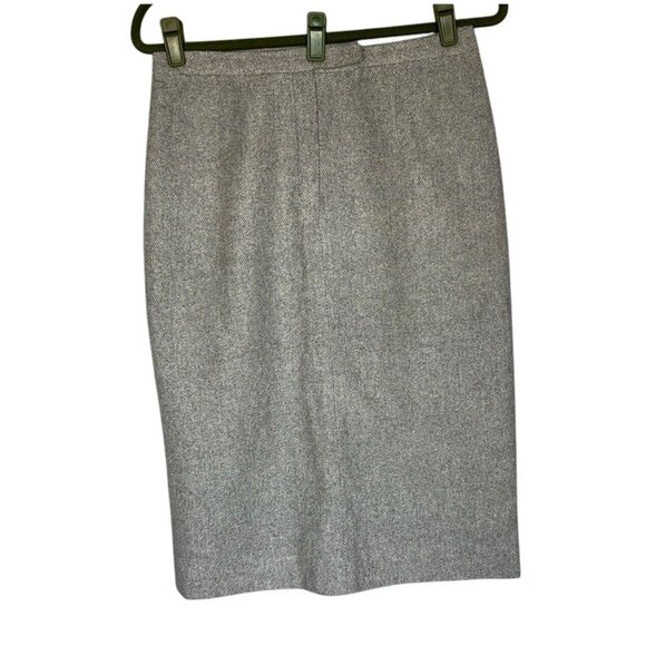 Ralph Lauren Dresses & Skirts - Y2K Lauren Ralph Lauren Wool Angora Blend Skirt Sz 8 Gray Black Lined Straight